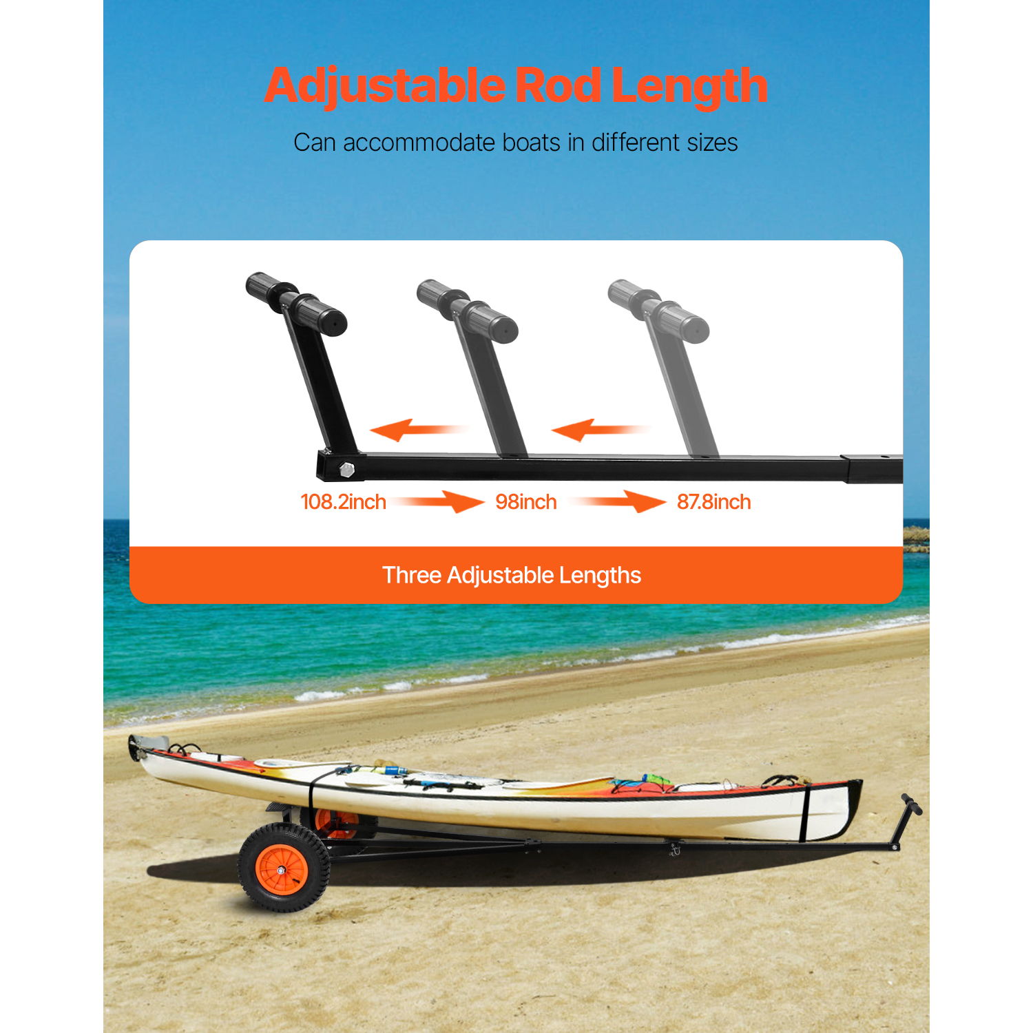SucceBuy 420lbs Boat Trailer D - Fishing Boat Oar ulasan dan harga